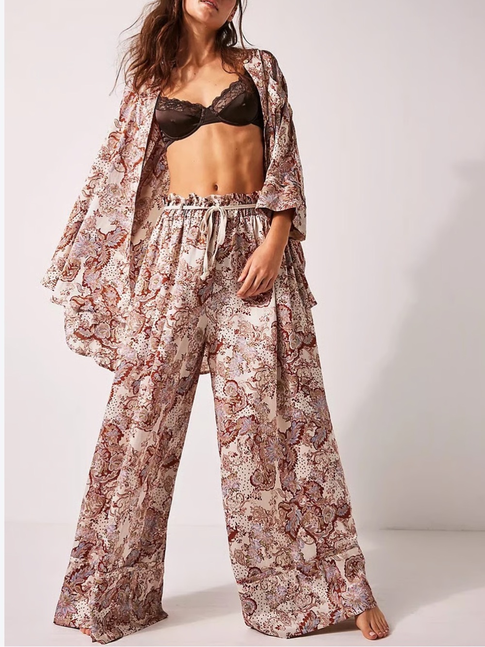 Intimately Free People Goddess Lounge Set top and pants size L